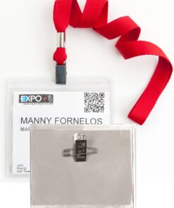 Full Size Badge Holders w Pin/Clip