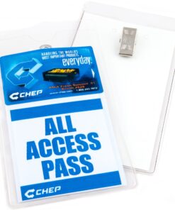 Vertical Badge Holder w/ Clip