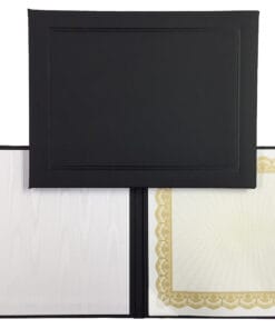 Embossed Frame Turned Edge Landscape Style Diploma Holder (No Print) #0383